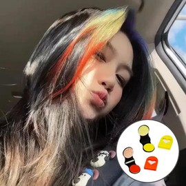 12pcs DIY Disposable Puff Hair Chalk for Cosplay Party Washable Hair Color for Men Women