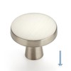 Ravinte 20 Pack Solid Single Hole Kitchen Round Cabinet Knobs