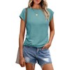ELFIN T-Shirt Damen Rundhals Kurzarm Sommer Shirt Lässig Basic Tee