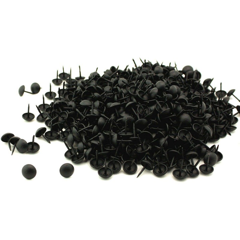 C.S. Osborne 1000 Pcs 7/16" Head Black Lacquer Matte Nail