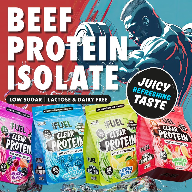 BodyFuel Clear Protein - Beef Protein Isolate - Clear &
