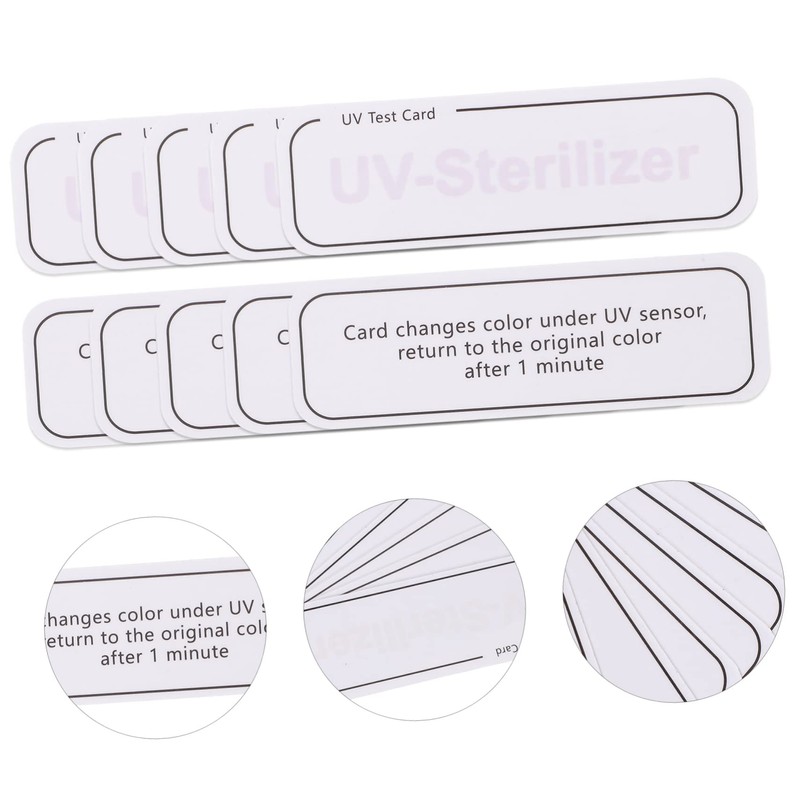 LABRIMP 20pcs Uv Detection Cards for Intensity Testing Reusable Test