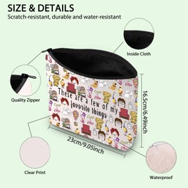 FOTAP Up Movie Merchandise Carl and Ellie Lover Makeup Bag Up Movie Fans Gift Cartoon Characters Lover Gift (U-P things)