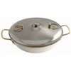 Kotobuki Traditional Japanese Stainless Steel Shabu Pot, Silver