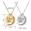 K&H Collar Y Dije I Love You Acero Inoxidable Regalo