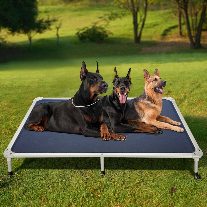 Veehoo Chew Proof Elevated Dog Bed - Cooling Raised Pet