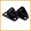 Partuto 4pcs 10mm Car Ball Studs Mounting Brackets Black 64x35x21mm