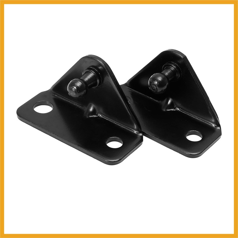 Partuto 4pcs 10mm Car Ball Studs Mounting Brackets Black 64x35x21mm