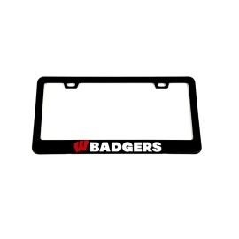 Darktech Wisconsin Badgers License Plate Frame | Sports Fan Gift For Him Made In USA