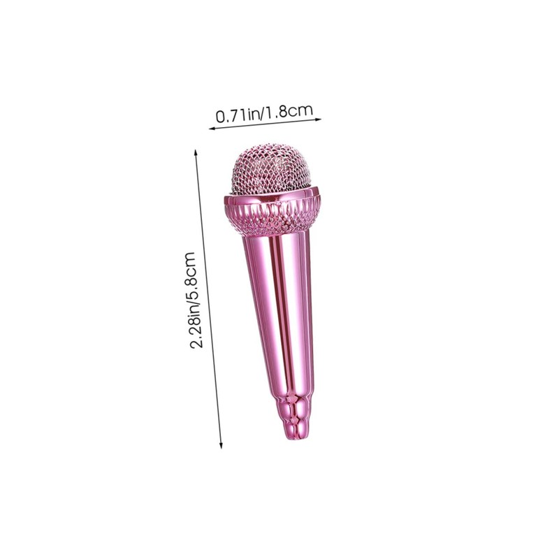 BIUDECO 4Pcs Portable Mini Microphone Tiny Vocal Mic for Smartphones