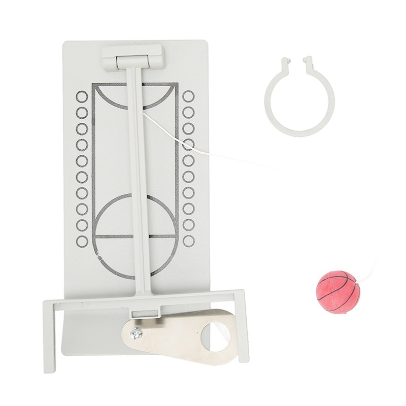 Desktop Basketball Game Foldable Reduce Pressure Aluminium Alloy Miniature Basketball