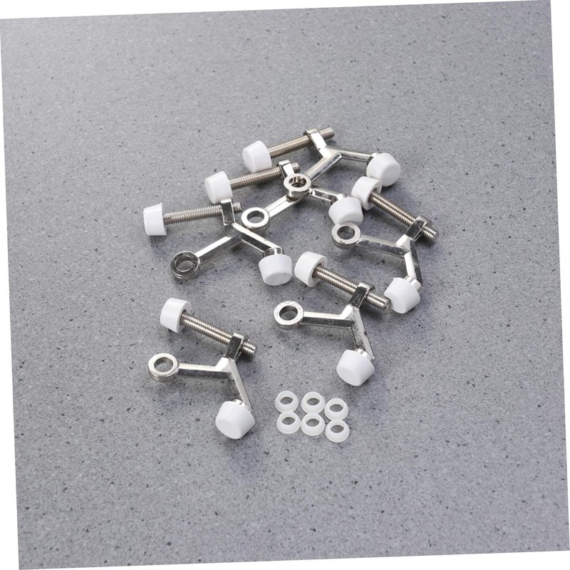 VILLFUL Door Stopper Hinge Pin 6 Pack Rubber Door Stops