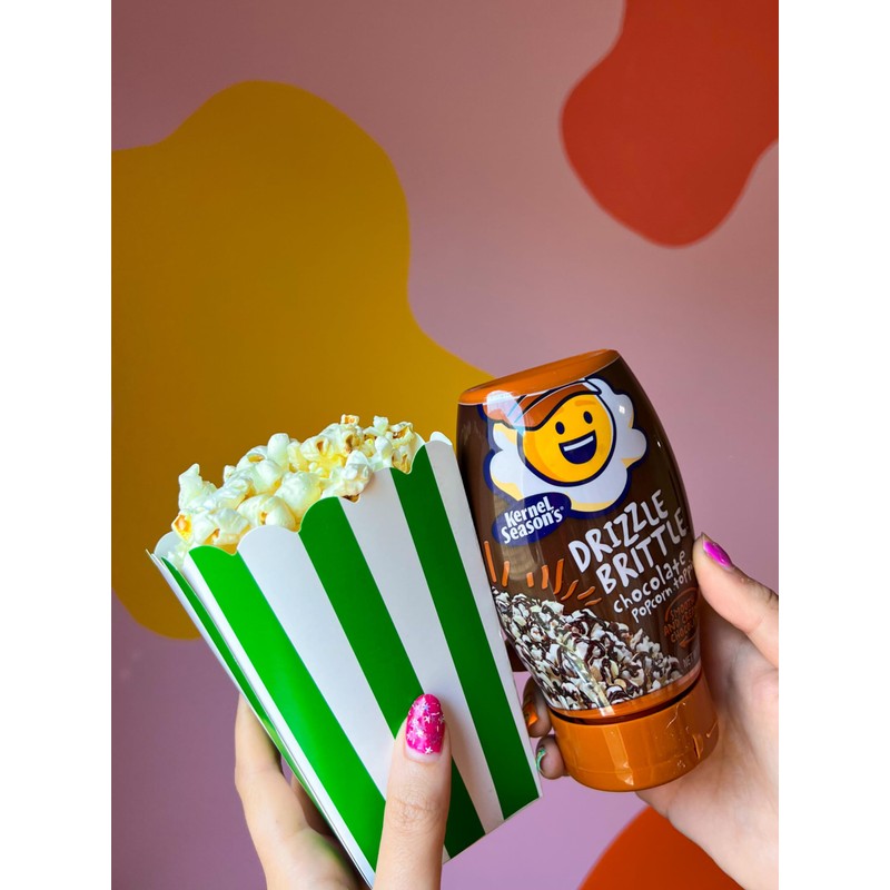 Kernel Season's Drizzle Brittle Popcorn Topping, Caramel, 13.1 Ounce
