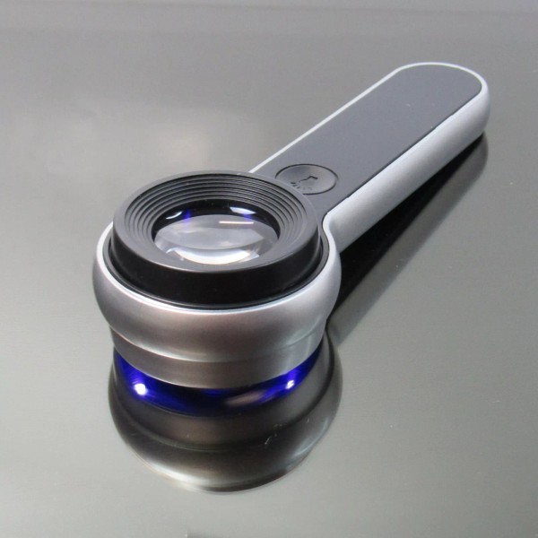 Unbranded 10X Handheld White & UV LED Lighted Magnifier Microscope