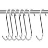KEJJNYER 6 Pcs 10 inch Meat Hanging Hooks, 10 mm