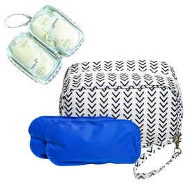 Jomaco Breastmilk Cooler Bag with Ice Pack - Insulated Breast Milk Cooler Travel Bag - Small Breastmilk Storage Bag Cooler with Detachable Wrist Strap