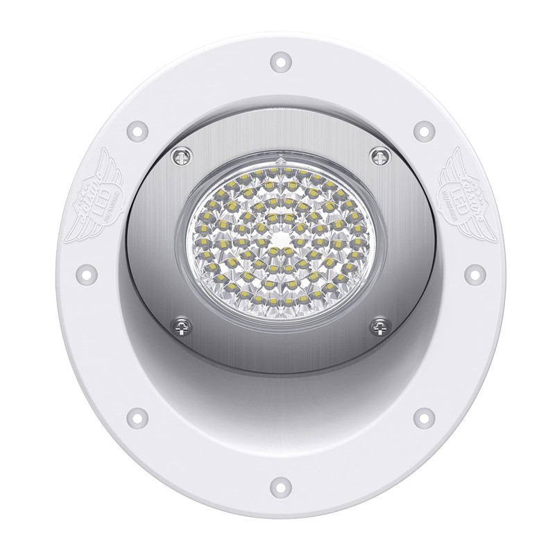 Leisure LED RV Exterior Round Flood Porch Utility Light -