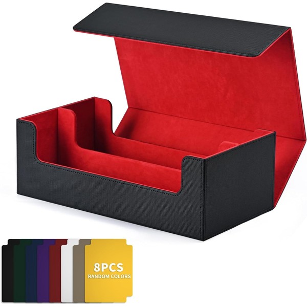 UAONO Card Storage Box for Trading Cards, 1200+ PU Leather