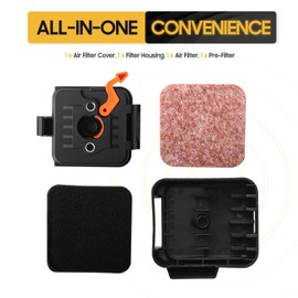 Seentech Air Filter Cover Housing Assembly For Stihl FS75 FS80 FS85 KM85 KR85 KW85 BG75 HT70 HT75 HL75 HS75 HS80 HS85 FC75 FC85 FR85 Brushcutters Trimmers - Replaces 4137-141-0500 4137-140-2801…
