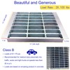 MOSINSBO Galvanized Steel Drain Grate with Base, 12x12 Outdoor Drain