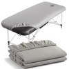 Eqivei Pack of 2 Covers for Massage Table with Hole,