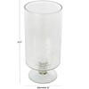 Deco 79 Glass Candle Holder with Elevated Base, 6" x