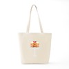 CafePress Strawberry Shortcake Dessert Tote Bag Reusable Natural Beige Canvas