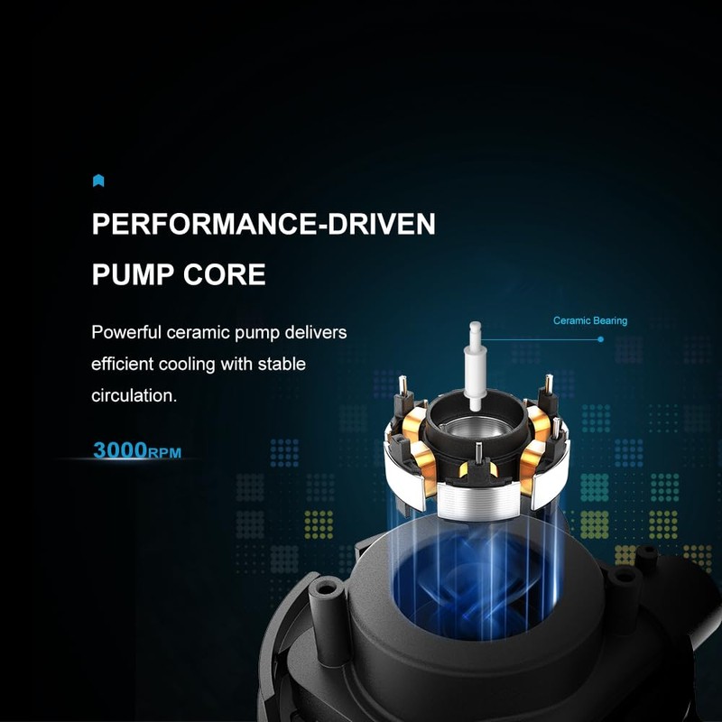 SAMA L70 240 AIO Liquid CPU Cooler, Infinity Mirror Water