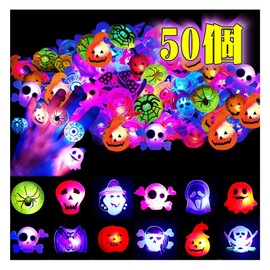 OSUDRY Hikaru Toy, Glowing Rings, Present, 12 Types, Festivals, Festivals, Prize Goods, Sparkling Rings, Sparkling Rings, Sparkling Rings, For Kids, Adults, Decorations, Toys, Gift (Pack of 50), Plastic, No Gemstones