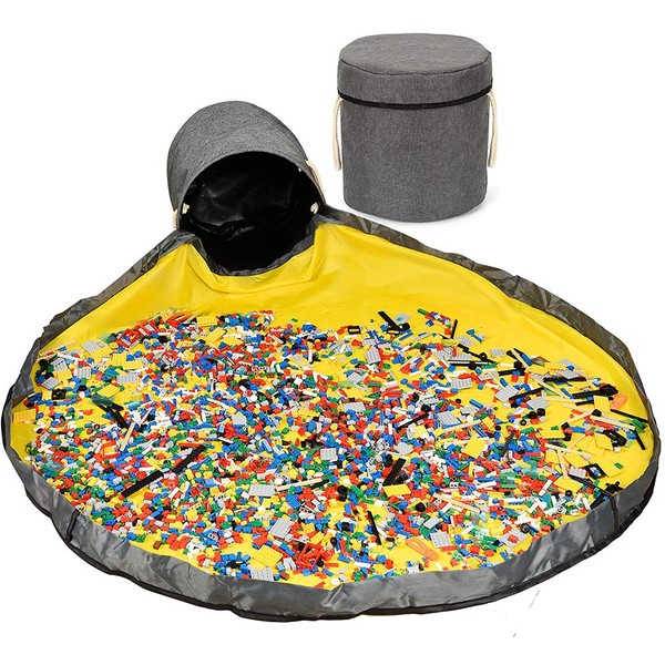 Toy Storage Bag Kids Large Tidy Bag Portable Play Mat