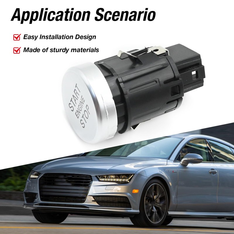 Hoypeyfiy 4G1905217A Start Stop Switch Push Button Engine Ignition Replacement