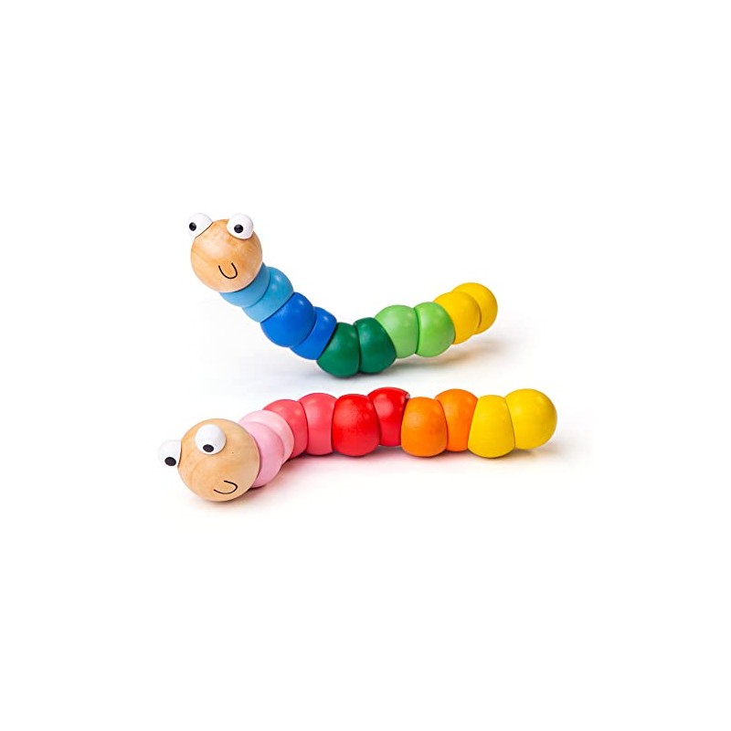 Bigjigs Rail BJ969 Bigjigs Toys Wurm (EIN Exemplar im Lieferumfang