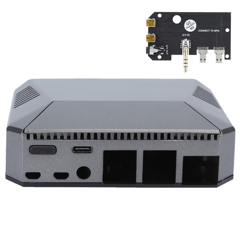 For Raspberry Pi 4B Case Mini Computer Aluminum Alloy Shell