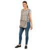 Ladies Leopard Design With Piping Tabard Apron Overalls Front Pocket