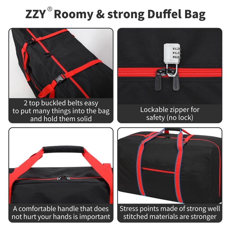 Extra Large Duffle Bag 110L Travel Duffle Lightweight Luggage Bag
