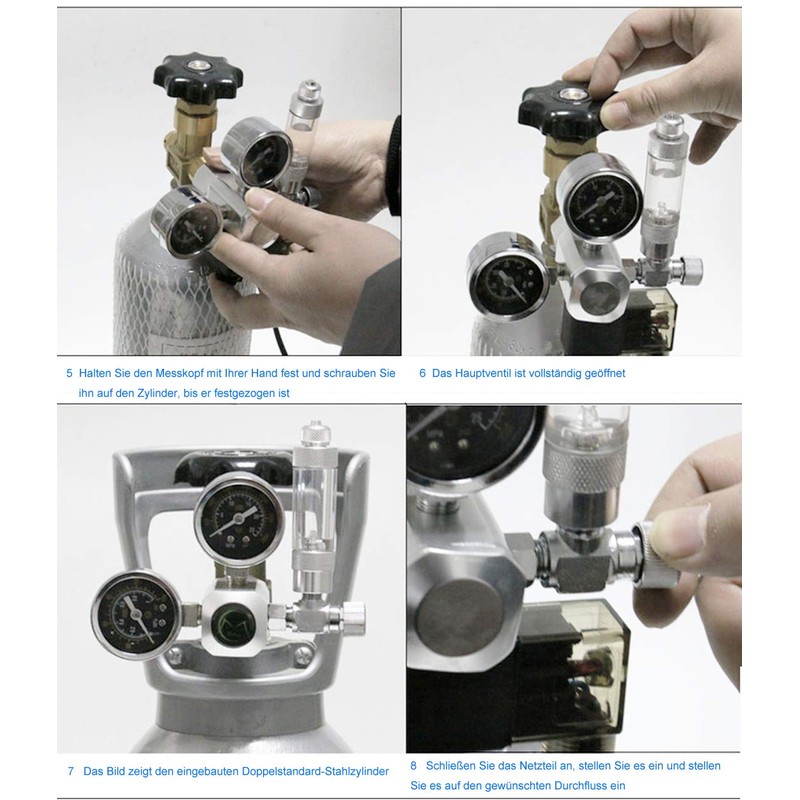 OrangeClub Pressure Regulator CO2 Variant Reusable with Fixed Solenoid Valve