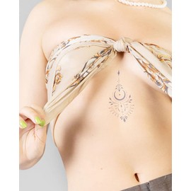 Inkbox Temporary Tattoos, Semi-Permanent Tattoo, One Premium Easy Long Lasting, Water-Resistant Temp Tattoo with For Now Ink - Lasts 1-2 Weeks, Spellbind, 4 x 4 in