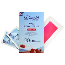 Dimples Wax Body Strips For Coarse Hair - Pack of 20