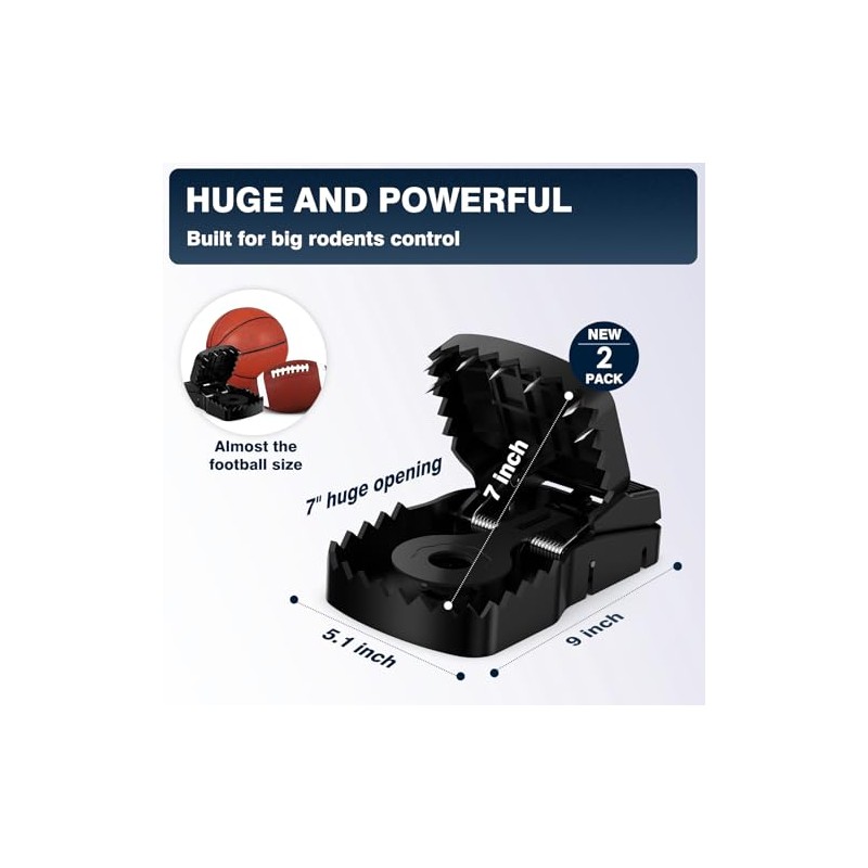 Extra Large Squirrel Rat Traps Outdoor, Escape-Proof Squirrel Traps that