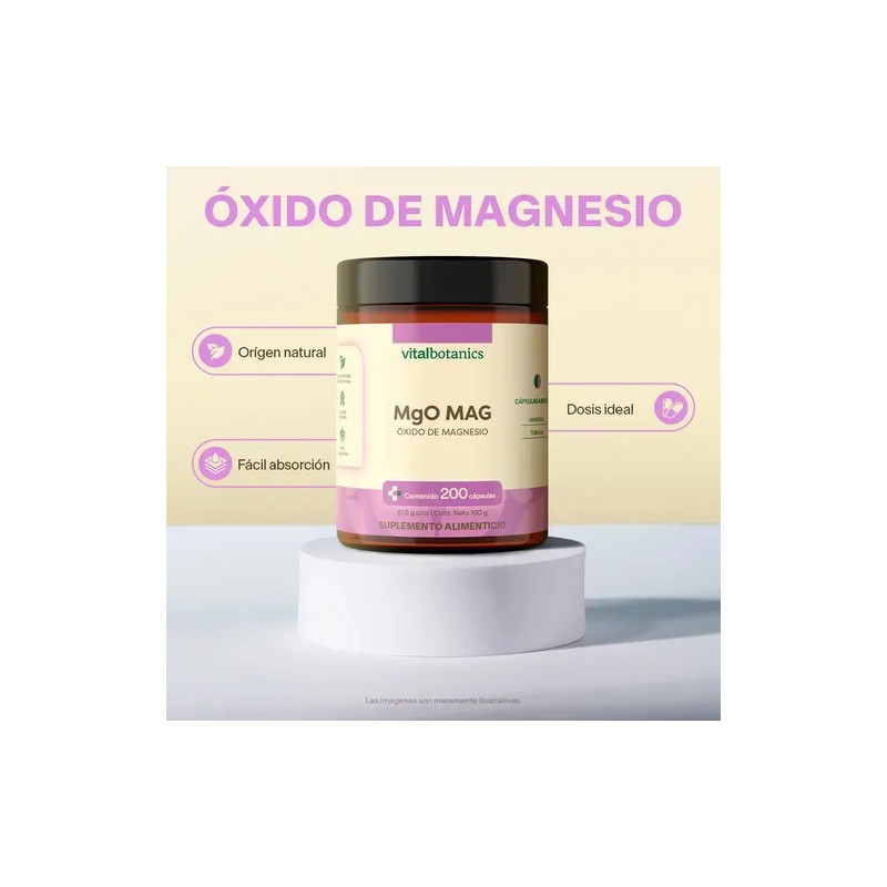 Vitalbotanics Magnesio Oxido 200 Capsulas