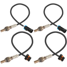QIJIAUTO O2 Oxygen Sensor Compatible for Chevy C/K 1500 2500 3500, Tahoe, Express 2500 3500, G30, P30 & for GMC Yukon, Savana 2500 3500, Upstream and Downstream, 4-PC Set