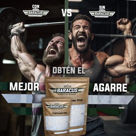 BARACUS Chalk Bag - Premium Gym Chalk for Climbing & Lifting Chalk, Gymnastics, Weightlifting, Crossfit, Pool Dance, Training and Improve Your Hand Grip