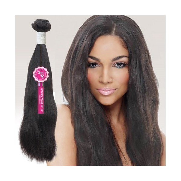 Janet Unprocessed Brazilian Virgin Remy Human Hair Weave Bombshell Natural Weave [14"-16"] (NATURAL BLACK)