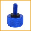 Partuto 1/4'' Motorcycle Blue Aluminum Alloy Rear Seat Bolt Mount