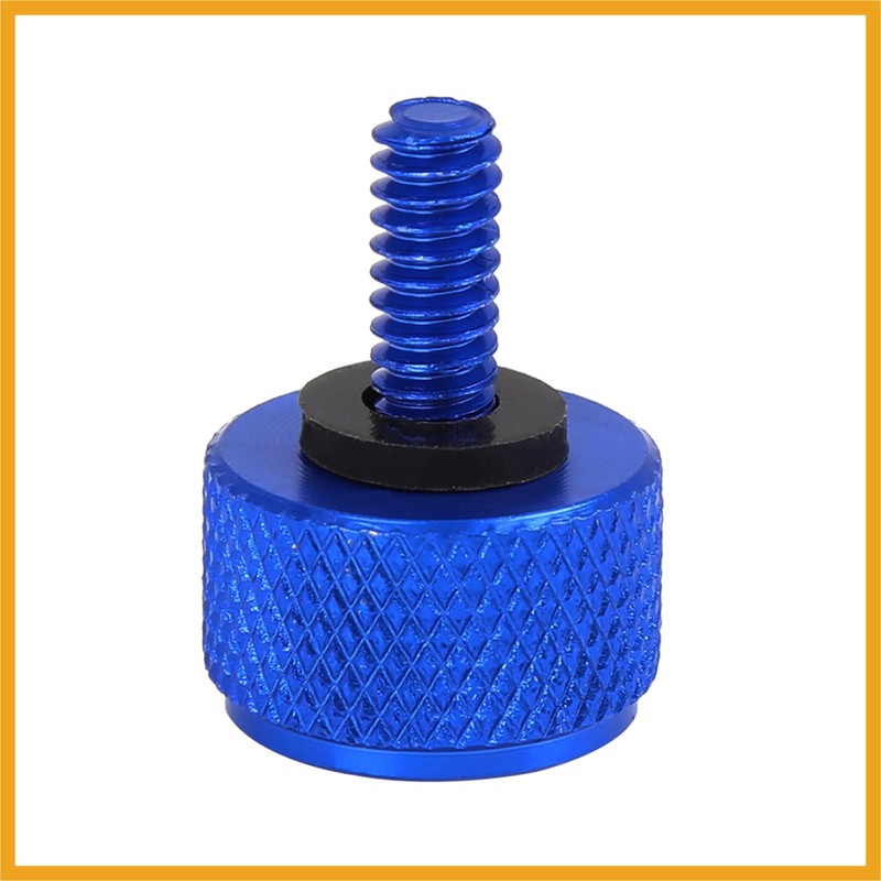 Partuto 1/4'' Motorcycle Blue Aluminum Alloy Rear Seat Bolt Mount