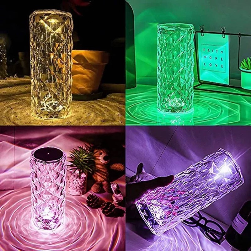 LED Night Lamp Touch Sensing Control PMMA Acrylic 16 Color