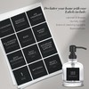 v2croft 144 Minimalist Laundry Room Labels Set, Water Resistant Stickers,