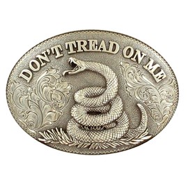Nocona Boots Don't Tread on Me Antique Silver Buckle