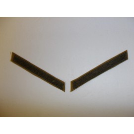 b0668-1 WW2 USMC Summer Long Service Stripes 4 year Pair green wool Khaki R6B