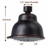Voolan High Pressure Shower Head - 5 Function Rain Shower